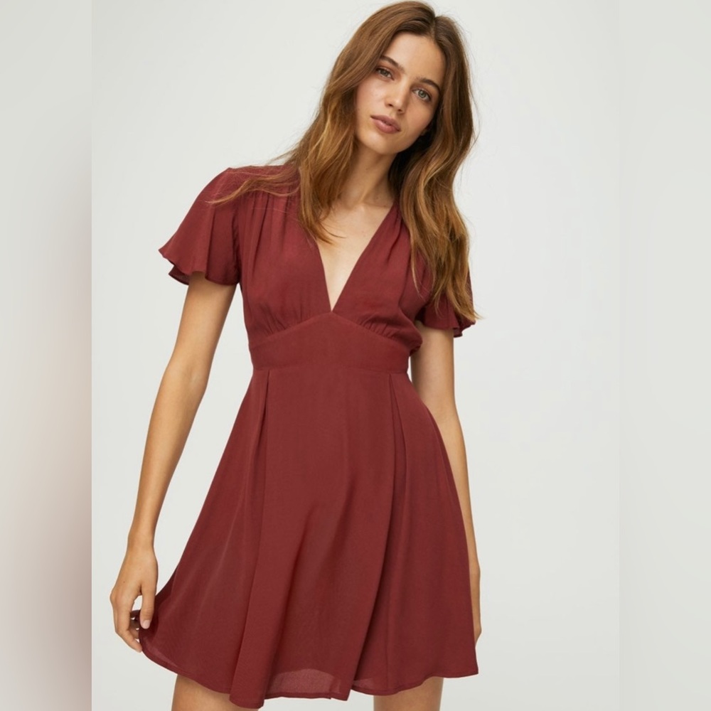 Sunday Best Aritzia Maroon Dress